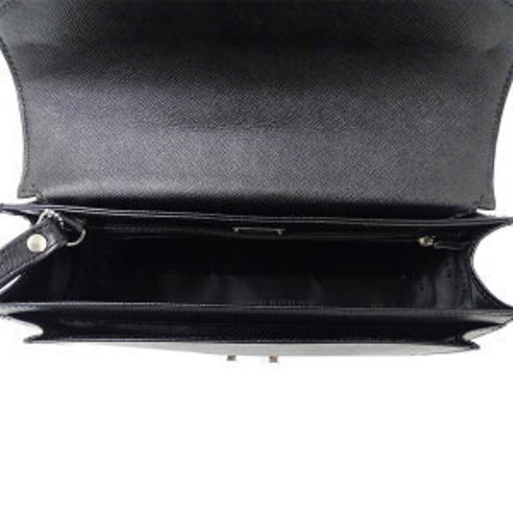Burberry Clutch Bag Shoulder Leather Black Business - Picture 6 of 8